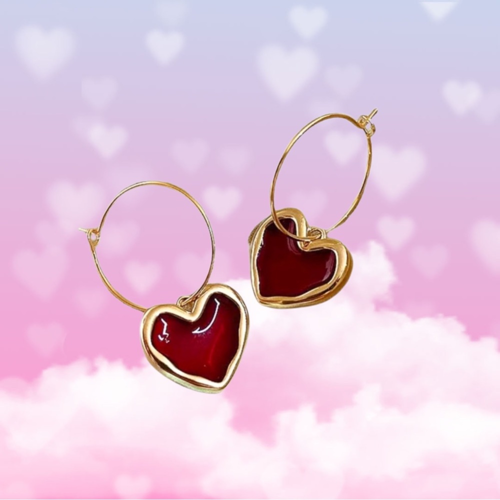 ❤️Valentine’s Day Heart Drop Earrings❤️